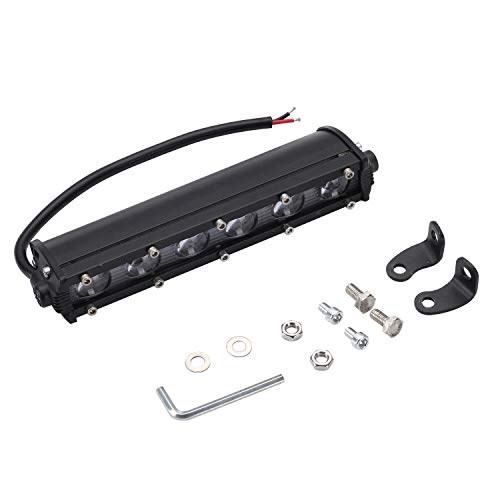 Par LED Light Bar 8" 60W 6000LM COB LED Bar Antivaho Ampolla Barra de LED de trabajo 4x4 Lente LED Linterna Off-Road 4x4 SUV Proyector de motocicleta Led al aire libre Lámpara de Garaje Jardín IP65