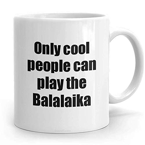 PassionWear Balalaika Player Mug Musician Funny Gift Idea Gag Coffee Tea Cup Hilarante regalo para