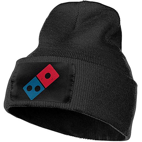 Peeeenny Beeen Dominos Pizza Logo Warm Winter Hat Gorro de Punto Gorro de Calavera Cuff Beanie Hat Sombreros de Invierno para Hombres y Mujeres