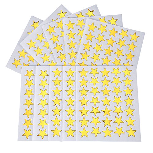 Pegatinas de Estrella Doradas 1750 Piezas Estrellas Adhesivas