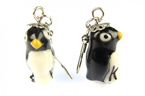 pendientes pendientes de pingüino Pingüinos Miniblings polo sur colas de porcelana mar