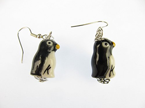 pendientes pendientes de pingüino Pingüinos Miniblings polo sur colas de porcelana mar