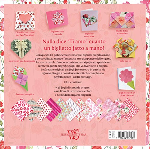 Pensieri d'amore in origami. L'arte di piegare romantici biglietti. Con gadget (Hobby e sport)