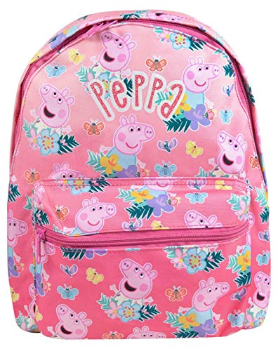 Peppa Pig Todo la impresión Mochila Rosa Lindo los niños con Correas Ajustables