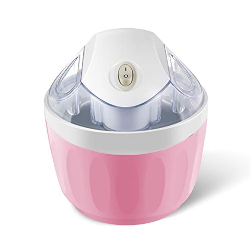 Pequeño helado casero de la máquina, Mini automática Batido de helado, cono de helado de máquina, frutas Pegar Slush Machine, ideal para el helado Pink