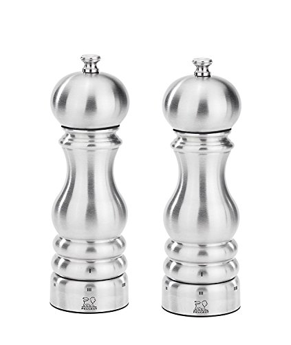 Peugeot Paris Uselect Chef Pepper And Salt Mill Set Stainless Steel 18 Cm