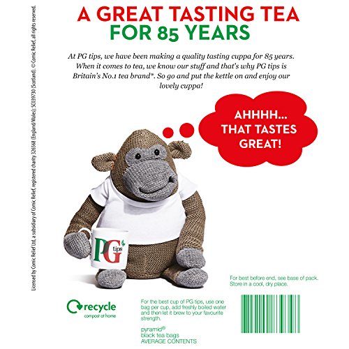 PG Tips Original Té, Pack de 4 x 240 bolsas , forma de pirámide