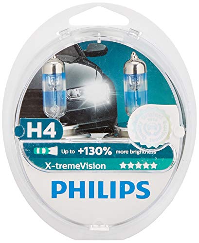 Philips 12342XVS2 X-treme Vision - Bombilla H4 para faros delanteros (2 unidades)
