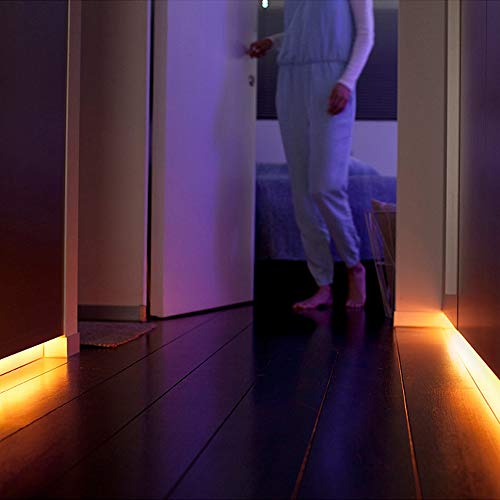 Philips Hue Lightstrip Plus, Tira Inteligente LED 2m + Alimentador, Luz Blanca y Color, Compatible con Alexa y Google Home