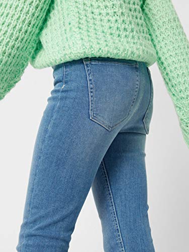 PIECES Pcnora Skn HW ANK Lb134-ba/noos Vaqueros Skinny, Azul (Light Blue Denim Light Blue Denim), 36 (Talla del Fabricante: X-Small) para Mujer