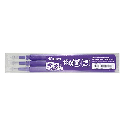 Pilot 75300308 - Recambio para bolígrafos y plumas (3 unidades), morado