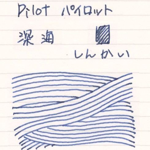 Pilot Iroshizuku Fountain Pen Ink - 50 ml Bottle - Shin-kai Deep Sea (Blue Gray) (japan import)