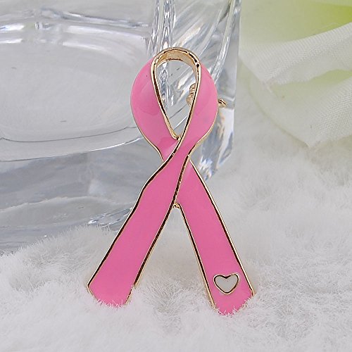 Pin de solapa con lazo rosa oficial de concienciación sobre el cáncer de mama