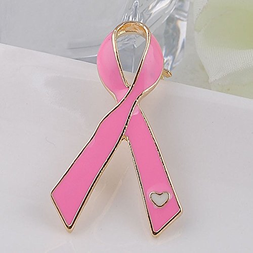 Pin de solapa con lazo rosa oficial de concienciación sobre el cáncer de mama