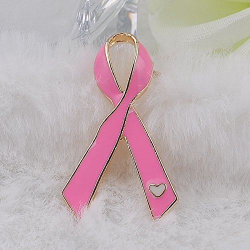 Pin de solapa con lazo rosa oficial de concienciación sobre el cáncer de mama