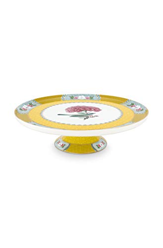 PiP Studio – Plato para tartas – Blushing Birds – Porcelana – Amarillo – D 21 cm