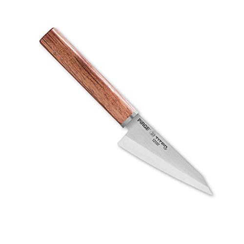 Pirge PROSHARP Cuchillo de Cocina Tradicional japonés Profesional | Cuchillo Sushi Inoxidable | Resistencia a la corrosión | Mango ergonómico de Palisandro (Honesuki)