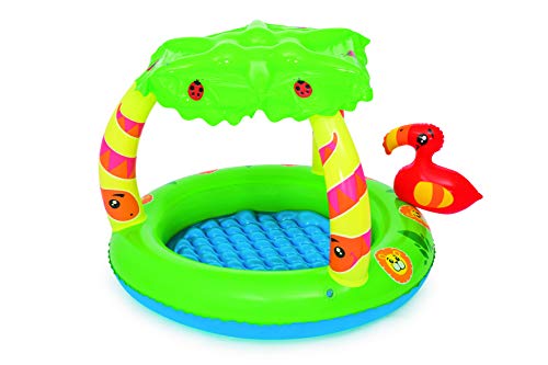 Piscina Hinchable Infantil con Parasol Bestway Friendly Jungle