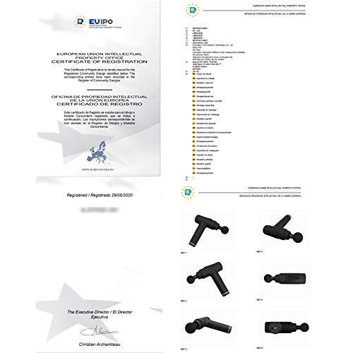 Pistola Masaje Profesional- ESSEASON Masajeador con 30 Niveles Ajustables Pistola Masajeadora Muscular 6 Cabezas de Masaje, Ultra Silencioso, Pantalla LCD, Aliviar el dolor de hombro y pierna