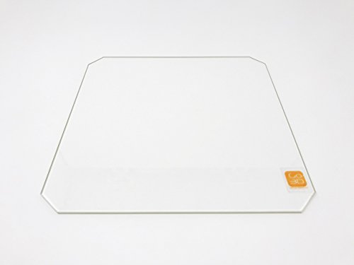 Placa de cristal de borosilicato de 220 mm x 220 mm con corte en esquina para impresoras 3D Wanhao i3, Anet A8 y MP Maker Select