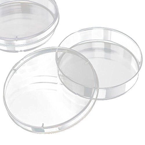 Placa de Petri de Plástico,10 piezas de Placa de Petri Esterilizada Transparente,Recipiente de Cultivo Bacteriano con Tapa para Cultivo de Laboratorio Levadura Bacteriana