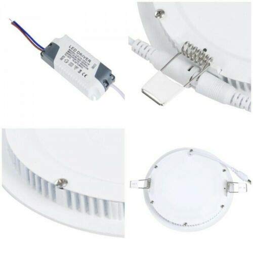 Placa LED 20W Circular SuperSlim (Pack 2) Downlight LED Empotrado Φ225mm Blanco Frío 6000K-6500k 1800 Lúmenes ONSSI LED