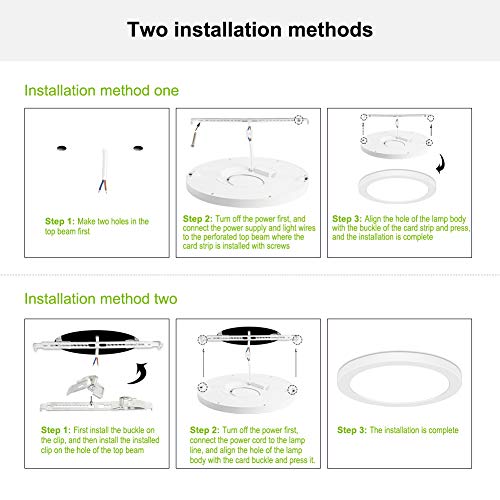 Plafón Led Techo Avanlo 24 Vatio Lámpara de Techo Cocina 2300lm, 32 Centímetro Diamwter Plafones para Techo, Plafones para Office Mall, Ultradelgado