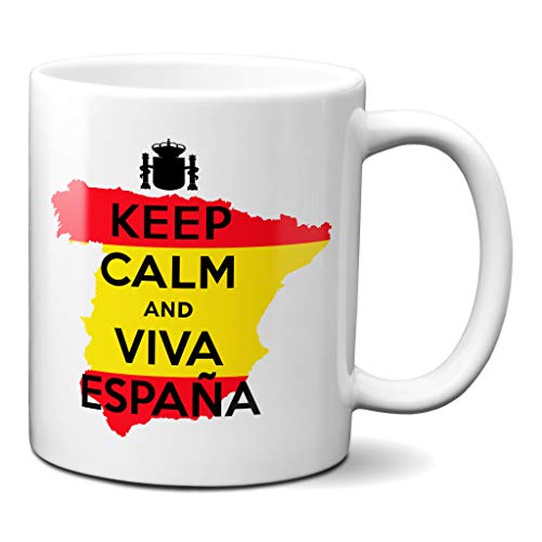 Planetacase Taza Keep Calm and Viva España Ceramica 330 mL