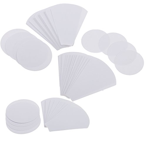 Plantillas De Acolchado De Papel En Blanco De Forma De Flor 120pcs Para Patchwork 71/56 / 39mm