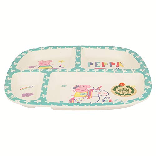 PLATO BAMBU DIVIDIDO PEPPA PIG MAGICAL