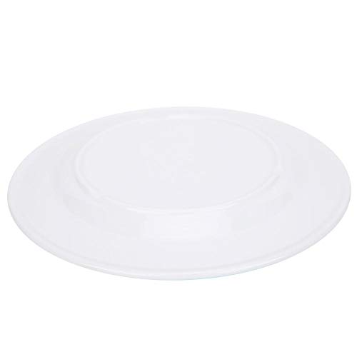 Plato de 22 mm de diámetro, hermoso plato de forma redonda, superficie plana, para limpieza de lavavajillas, duradero, hogar, restaurante, hotel, cocina, cena, vajilla azul N.º 2