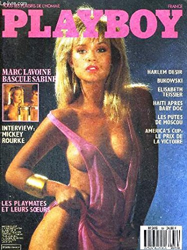 PLAYBOY - EDITION FRANCAISE N°19 - mars 1987 / Marc Lavoine bascule Sabine / les playmates et leurs soeurs / les putes de Moscou / Haiti après Baby doc / interview : Mickey Rourke...