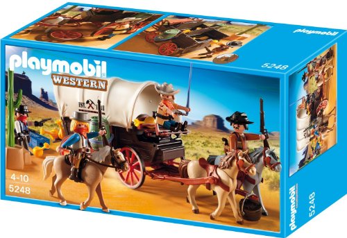 PLAYMOBIL - Caravana con Bandidos, Set de Juego (5248)