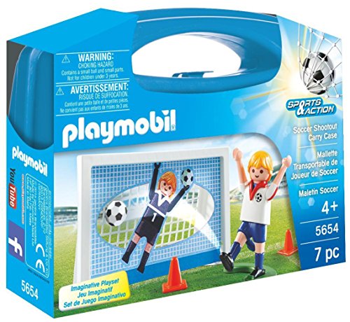 Playmobil Fútbol- Maleta Playmobil Playset, 5,5 x 21 x 16,3 cm (5654)