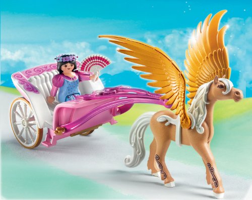 PLAYMOBIL Future Planet - Princesas Pegaso con Carruaje, Princesas Pegaso con Carruaje, Multicolor, 25 x 10 x 20 cm, (626700)