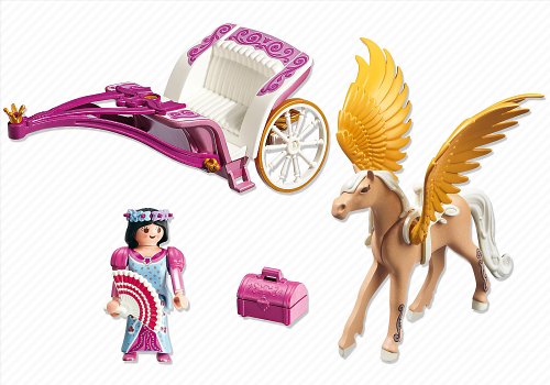 PLAYMOBIL Future Planet - Princesas Pegaso con Carruaje, Princesas Pegaso con Carruaje, Multicolor, 25 x 10 x 20 cm, (626700)