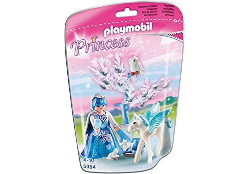 PLAYMOBIL Hadas - Princess Hada de Invierno con Bebé Pegaso Playsets de Figuras de jugete 5354