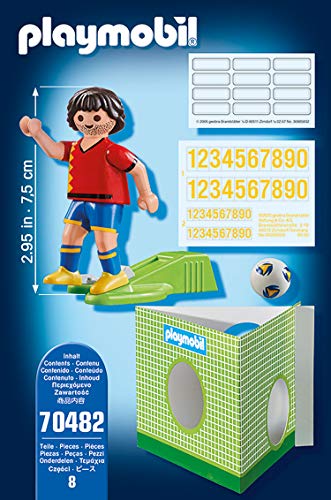 PLAYMOBIL-Jugador de fútbol, España (70482), color spain