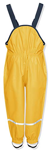 Playshoes Regenlatzhose, Pantalones para Niños, Amarillo, 7-8 años/128 cm