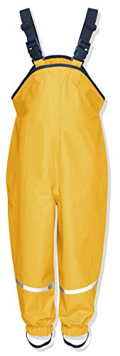 Playshoes Regenlatzhose, Pantalones para Niños, Amarillo, 7-8 años/128 cm