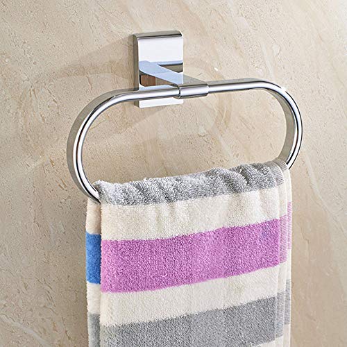 Plegable Baño Estante Anillo De Toalla De Baño De Montaje En Pared De Cobre Soporte De Punzón Para Toallas De Hogar Soporte Para Colgante De Anillo De Almacenamiento De Toallas De Hotel Casero