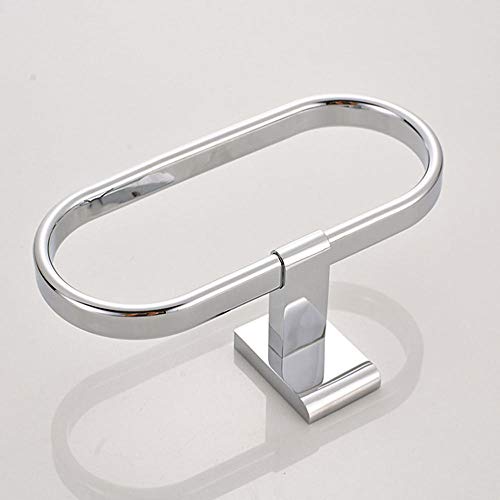 Plegable Baño Estante Anillo De Toalla De Baño De Montaje En Pared De Cobre Soporte De Punzón Para Toallas De Hogar Soporte Para Colgante De Anillo De Almacenamiento De Toallas De Hotel Casero