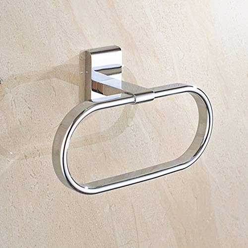 Plegable Baño Estante Anillo De Toalla De Baño De Montaje En Pared De Cobre Soporte De Punzón Para Toallas De Hogar Soporte Para Colgante De Anillo De Almacenamiento De Toallas De Hotel Casero