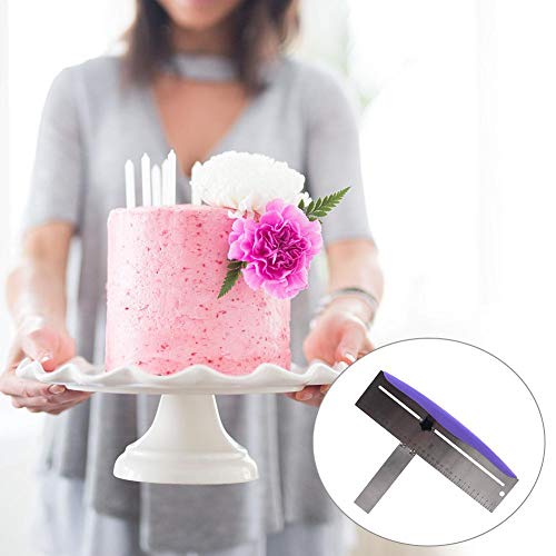 PoeticHouse Raspador De Pasteles, Alisador De Cremas Icing O Ganaché, Ajustable Cake Smoother Pulidor para Decoración De Peine Y Glaseado Más Suave