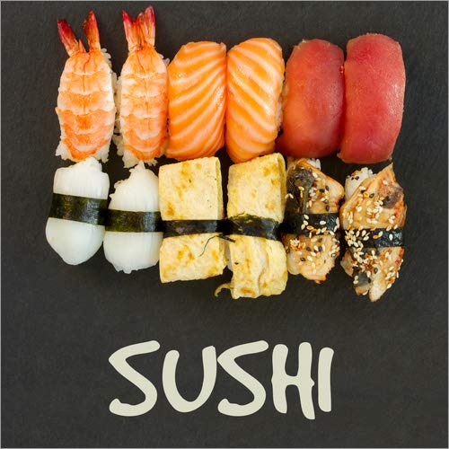 Póster 20 x 20 cm: Nigiri Sushi de Editors Choice - impresión artística, Nuevo póster artístico