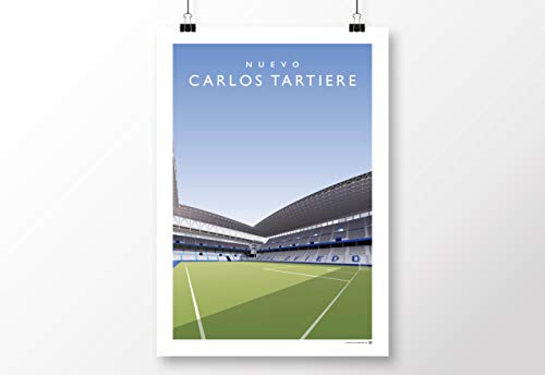 Póster de Estadio Nuevo Carlos Tartiere (A3), diseño de Ovideo real