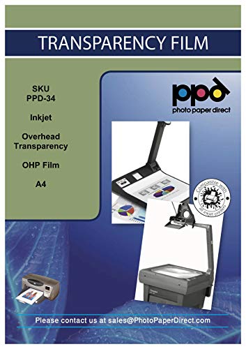 PPD Película de acetato transparente con sensor A4 X 20 hojas PPD-34-20