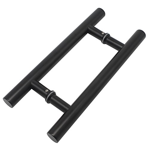 Probrico granero madera de 304 acero inoxidable deslizante tirador de puerta resistente a la corrosión puerta Hardware, negro