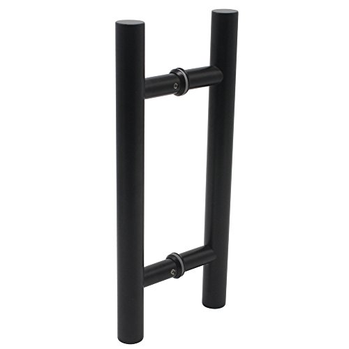 Probrico granero madera de 304 acero inoxidable deslizante tirador de puerta resistente a la corrosión puerta Hardware, negro