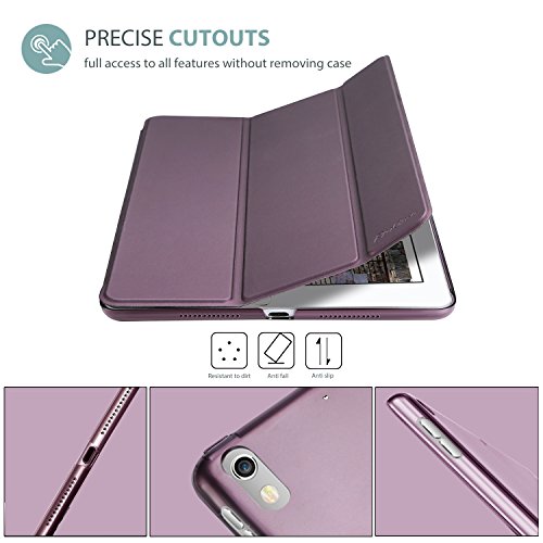 ProCase Funda 10,5” iPad Pro 2017/iPad Air 2019, Estuche Inteligente Ultra Delgada Ligera con Soporte Reverso Translúcido Esmerilado para iPad Air 3.ª Generación/iPad Pro 10.5 Pulgadas -Violeta